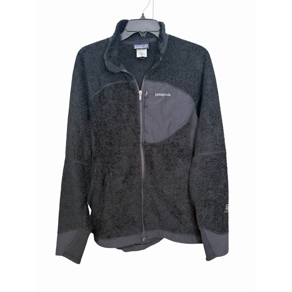 Patagonia R3 Hi Loft Full Zip Regulator Fleece Jacket Medium Black Polartec HR-3